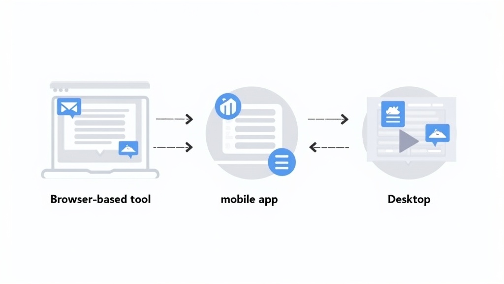 Step-by-step visual guide showing multiple download methods for Facebook Reels