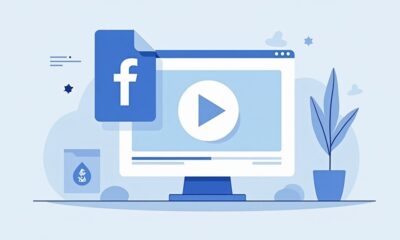 downloading Facebook video on PC screen showing MP4 conversion process